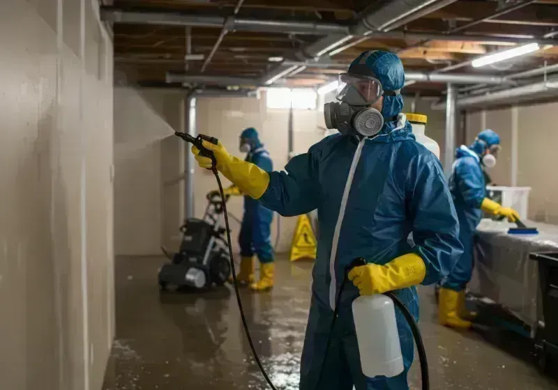 Basement Sanitization and Antimicrobial Treatment process in Nassau County, FL